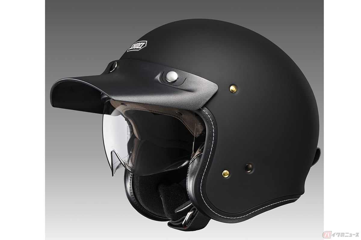 SHOEIのスモールジェット「J・O+」(オプションのV-480バイザー装着)