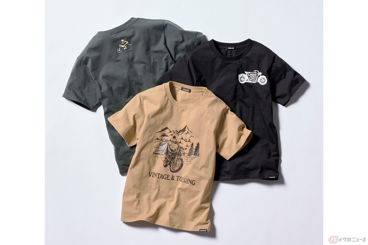 カワサキ デザインハーフスリーブＴシャツ