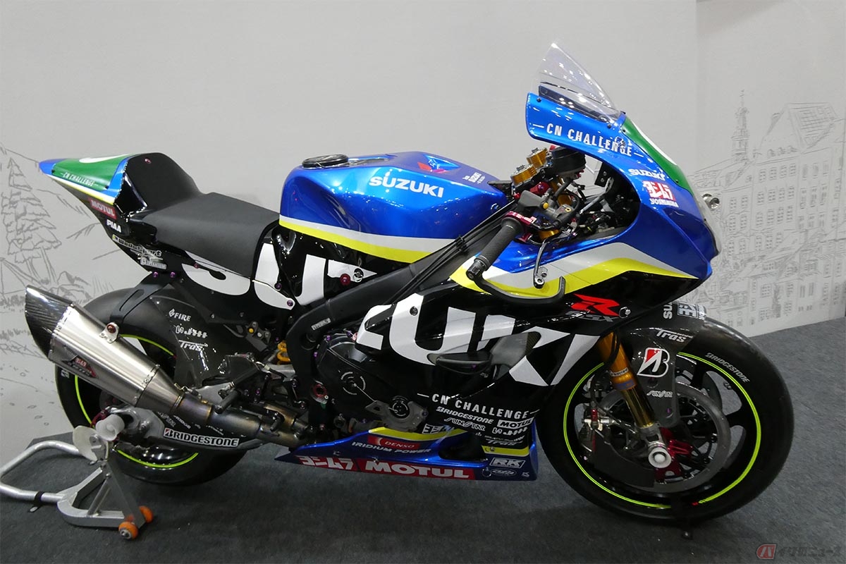 スズキ社員中心のチームで参戦を発表した「チームスズキCNチャレンジ」で投入される「GSX-R1000R」
