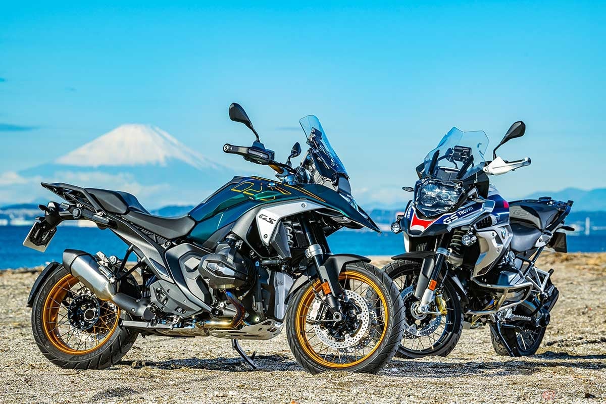 BMW Motorrad新型「R 1300 GS」デビュー(日本では2023年11月23日発売)に合わせて、あらためて先代モデル「R 1250 GS」(2023年型)と同条件で試乗比較し、その違いを実感してみる
