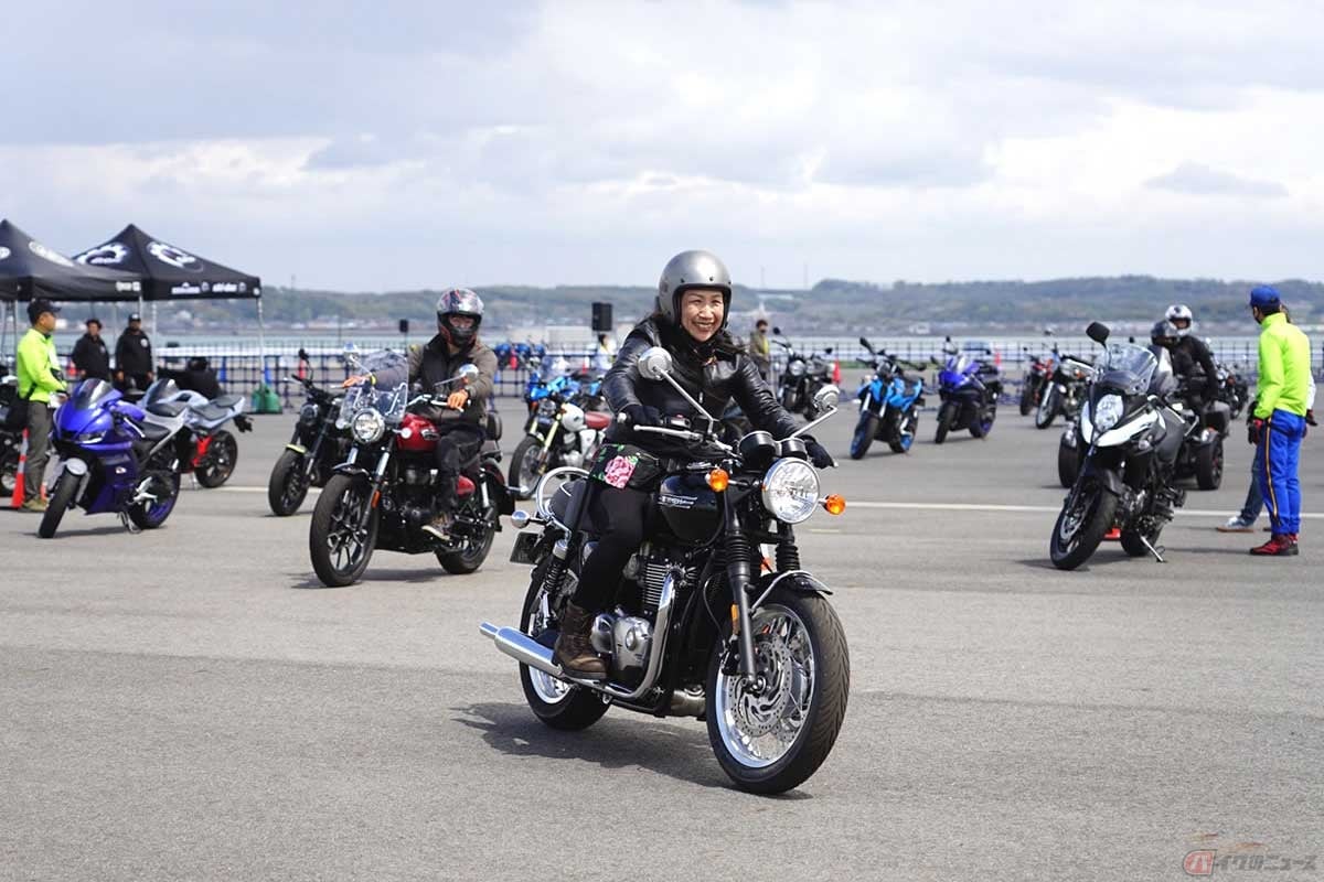 2023年開催の様子。各地で試乗会は開催されているが、全長2km、6分の試乗は熱い(提供/名古屋モーターサイクルショー事務局)