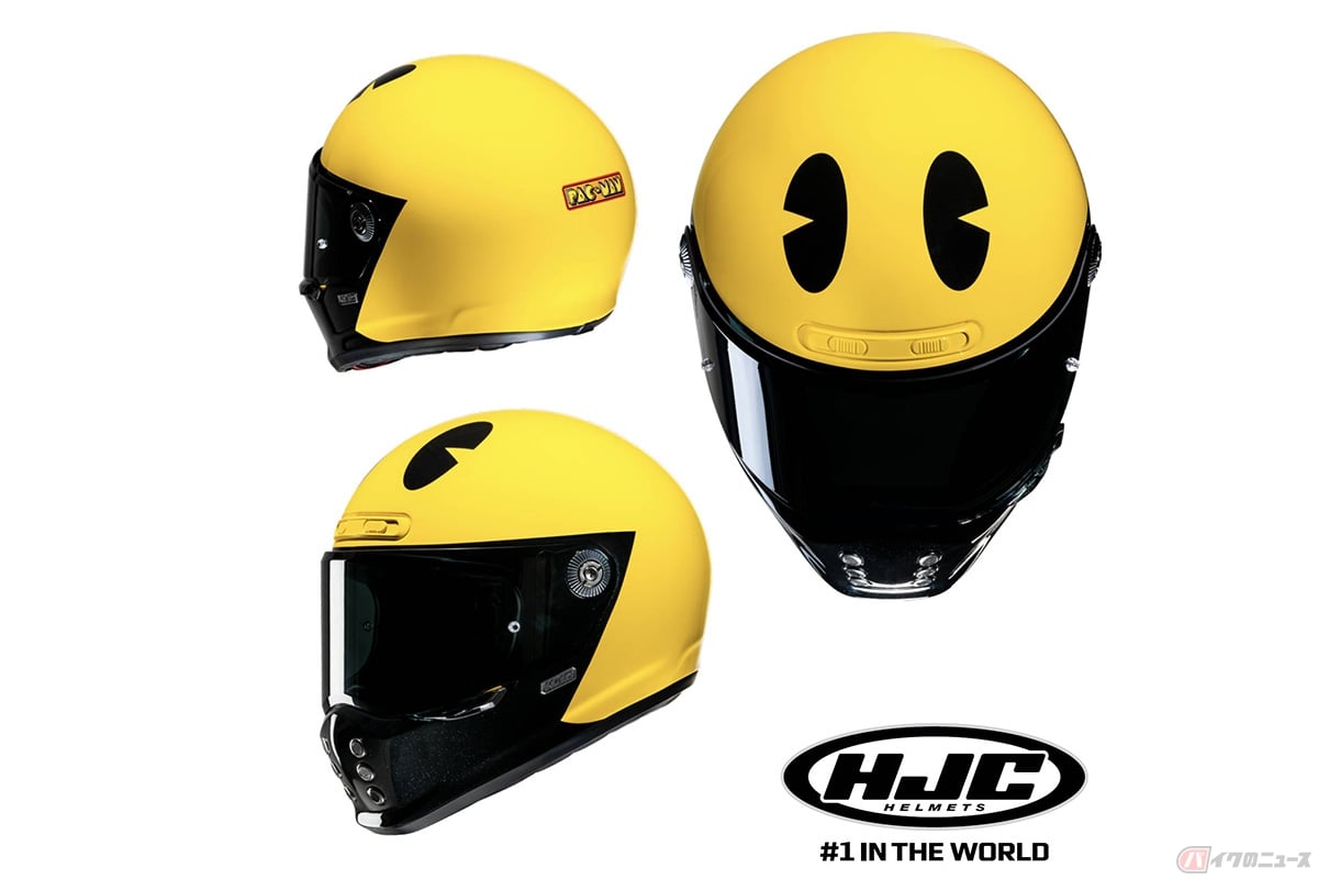 HJCとパックマンのコラボ製品「V10 PAC-MAN」