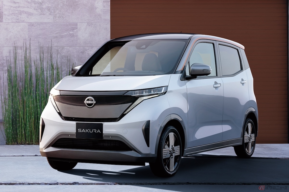 現在国内で最も販売台数の多い電気自動車である日産「サクラ」