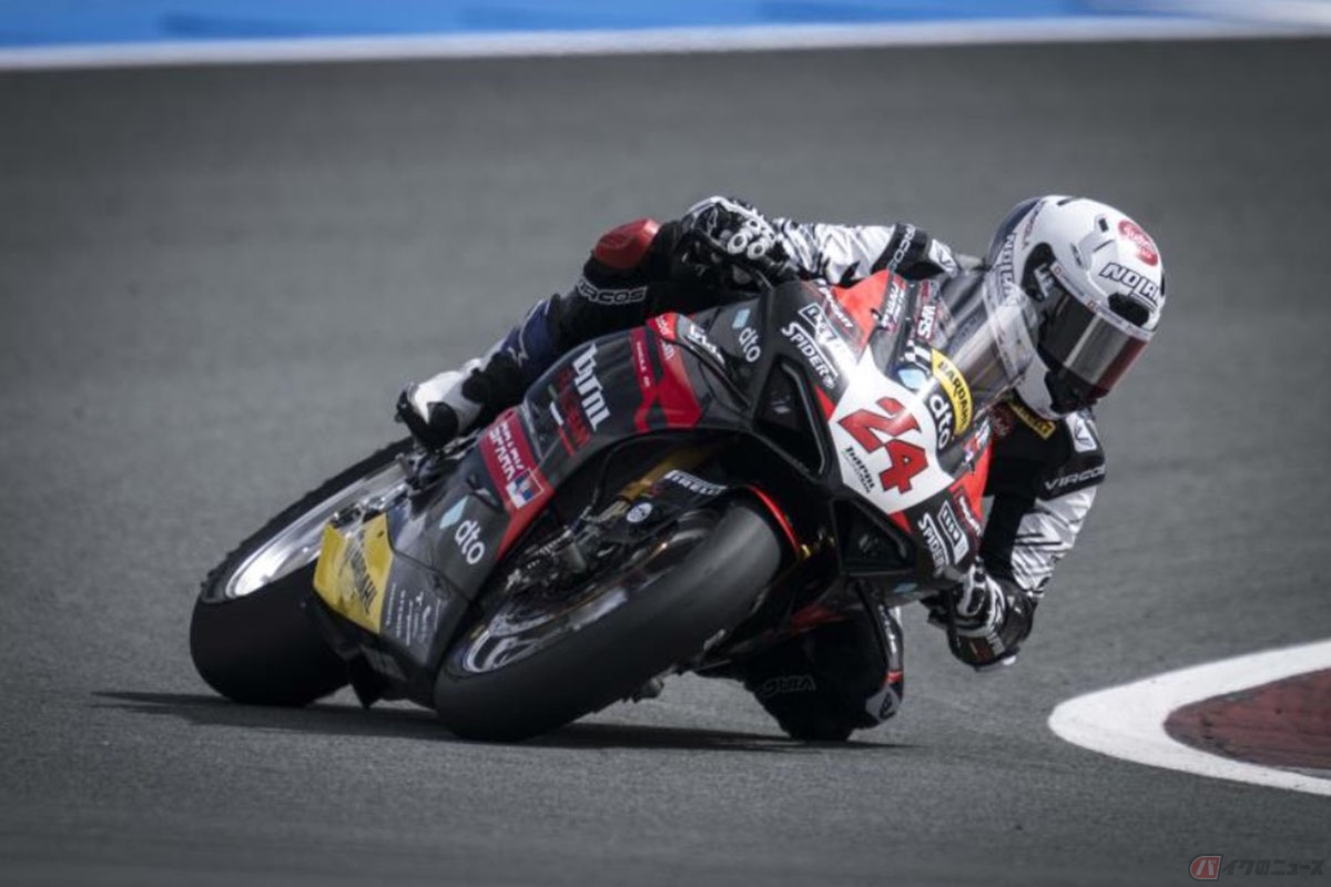 スーパーバイク世界選手権(SBK)2024年シーズン第3戦オランダ決勝レース1を制したニコラス・スピネッリ選手(Barni Spark Racing Team)