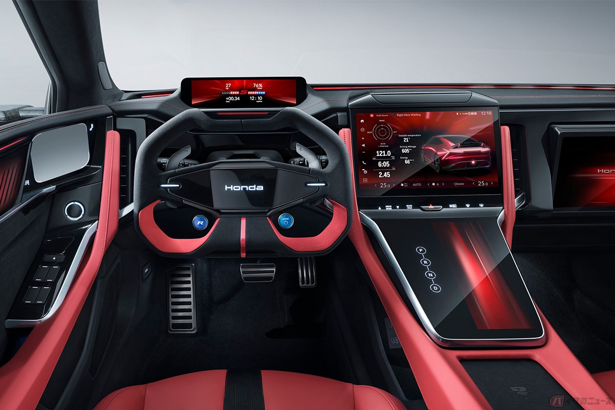 ホンダが中国における次世代EV「烨シリーズ」として発表した「烨GT CONCEPT」の内装