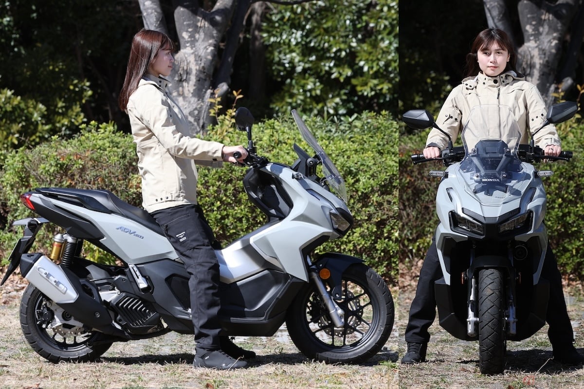 シート高は780mm、身長170cmの私で足着き性も充分によい