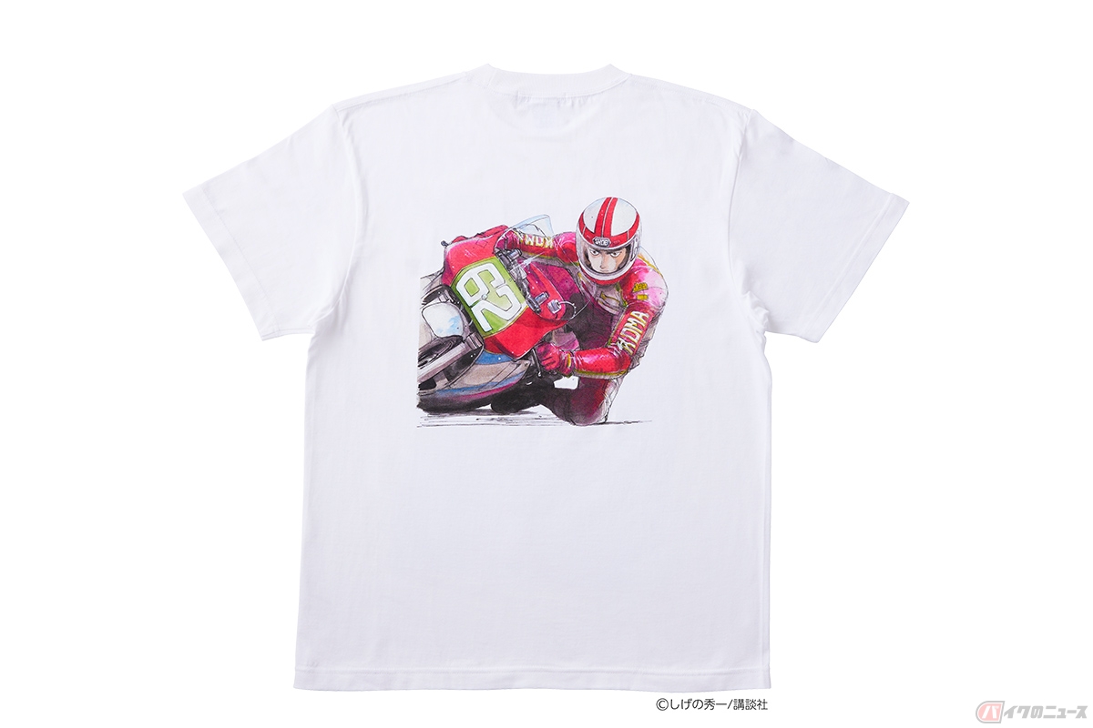 全国のSHOEI Gallery限定で販売されるTシャツ「バリバリ伝説」1の背面