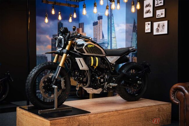 1/64 Ducati カスタムバイク精密塗装完成 Liberty Walk仕様 ドゥカティが2台のスクランブラーカスタム「CR24I」「RR24I」を発表