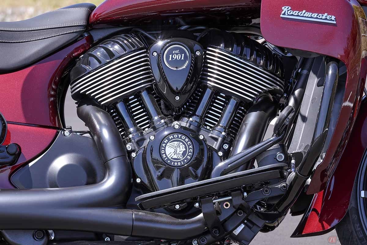 インディアンモーターサイクル「ロードマスターリミテッド」に搭載された「サンダーストローク116」エンジン