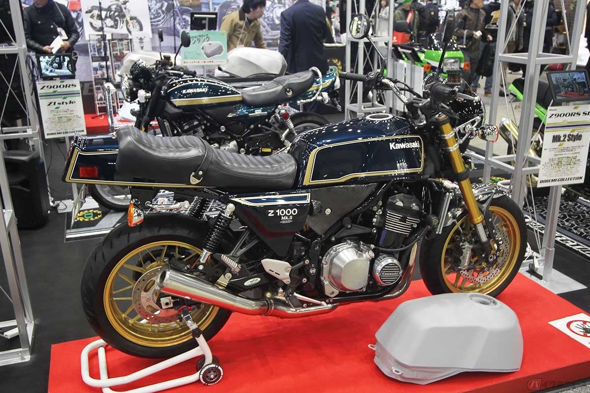 ドレミコレクションが開発中のカワサキ「Z900RS」用の外装セット「Mk.2 Style」プロトタイプ装着車両