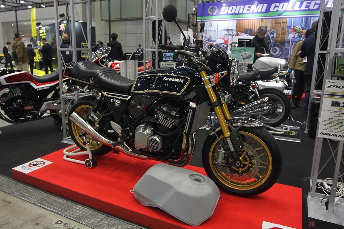 ドレミコレクションが開発中のカワサキ「Z900RS」用の外装セット「Mk.2 Style」プロトタイプ装着車両
