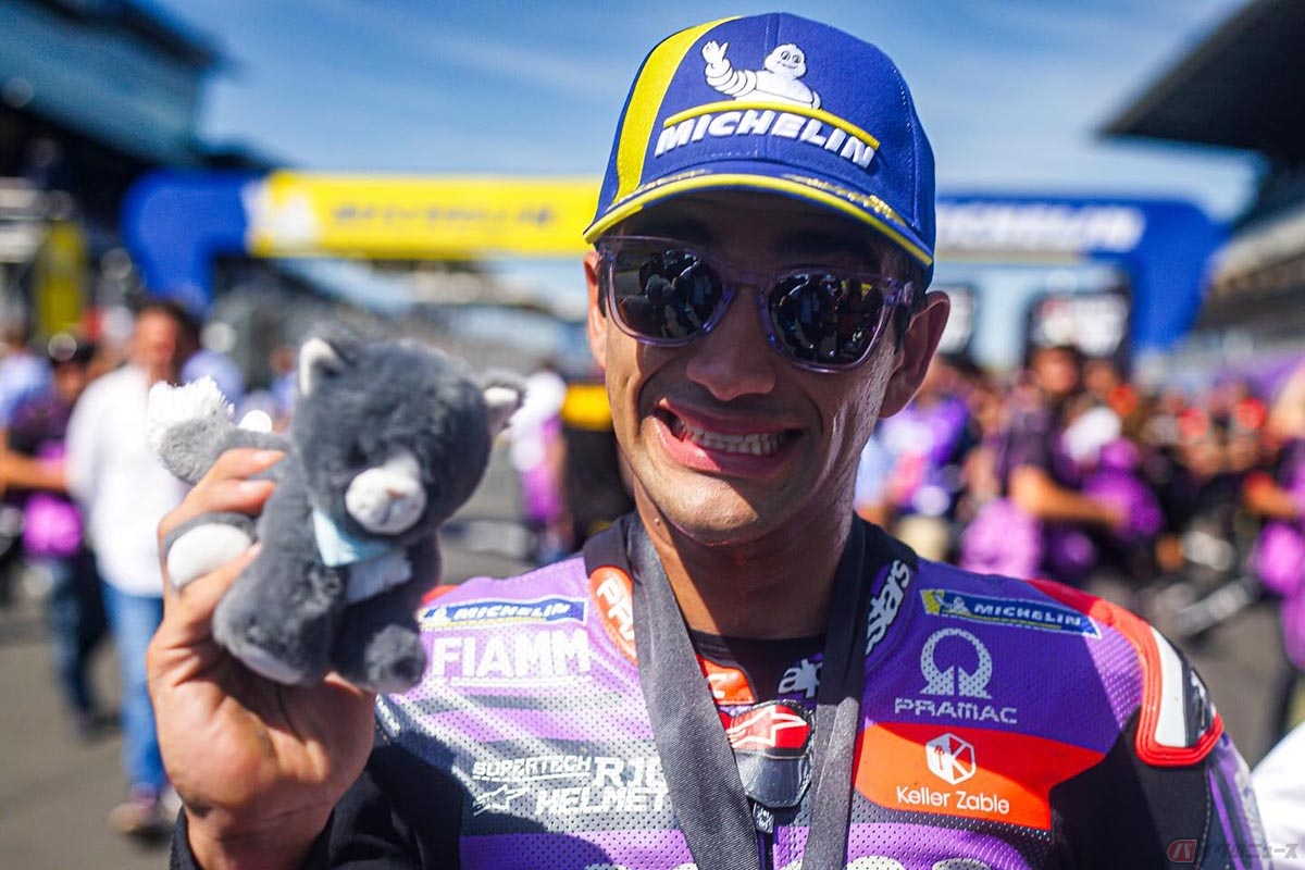 MotoGP第5戦フランスGPスプリント・決勝レースを制したホルヘ・マルティン選手（プリマ・プラマック・レーシング）