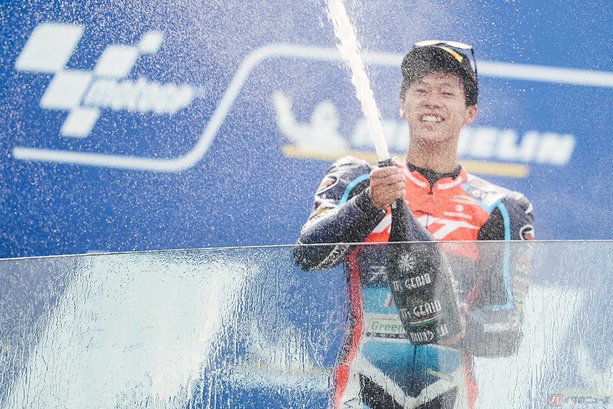 今季初、チーム移籍後初の表彰台を獲得