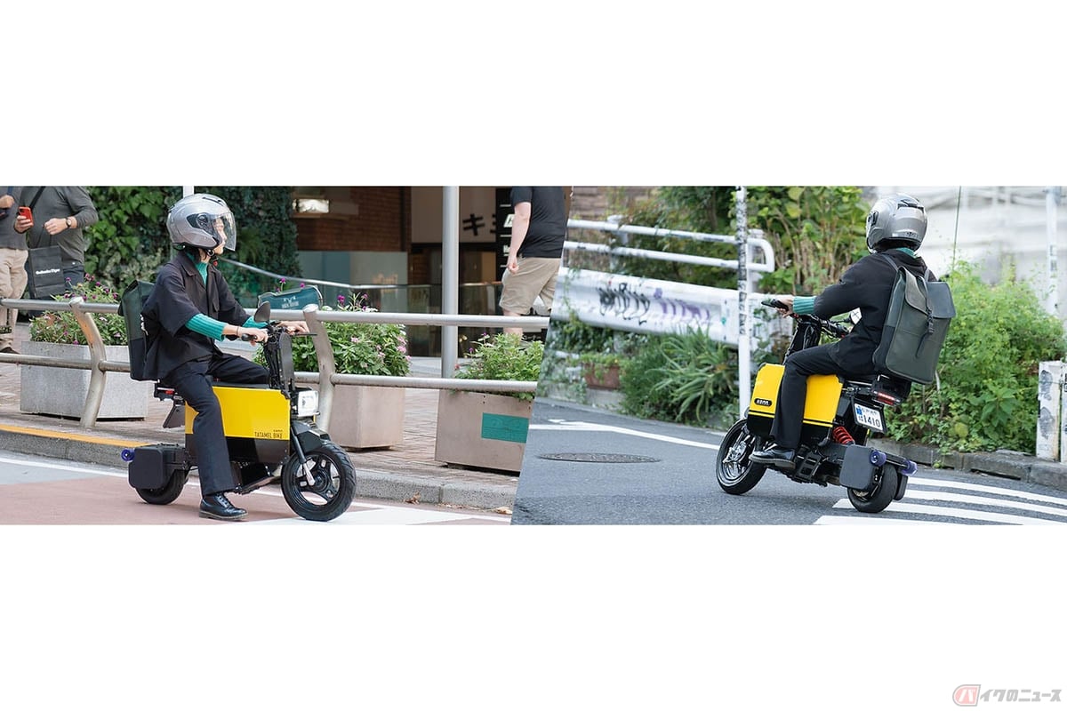 折りたたみ式の電動バイク「ICOMA タタメルバイク」