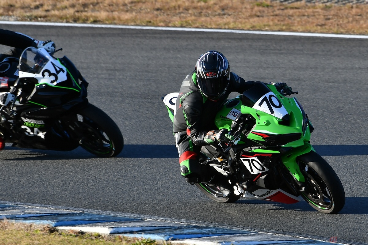 Ninja ZX-25Rだけでおこなわれる「Ninja Team Green Cup」に編集部も過去参加した