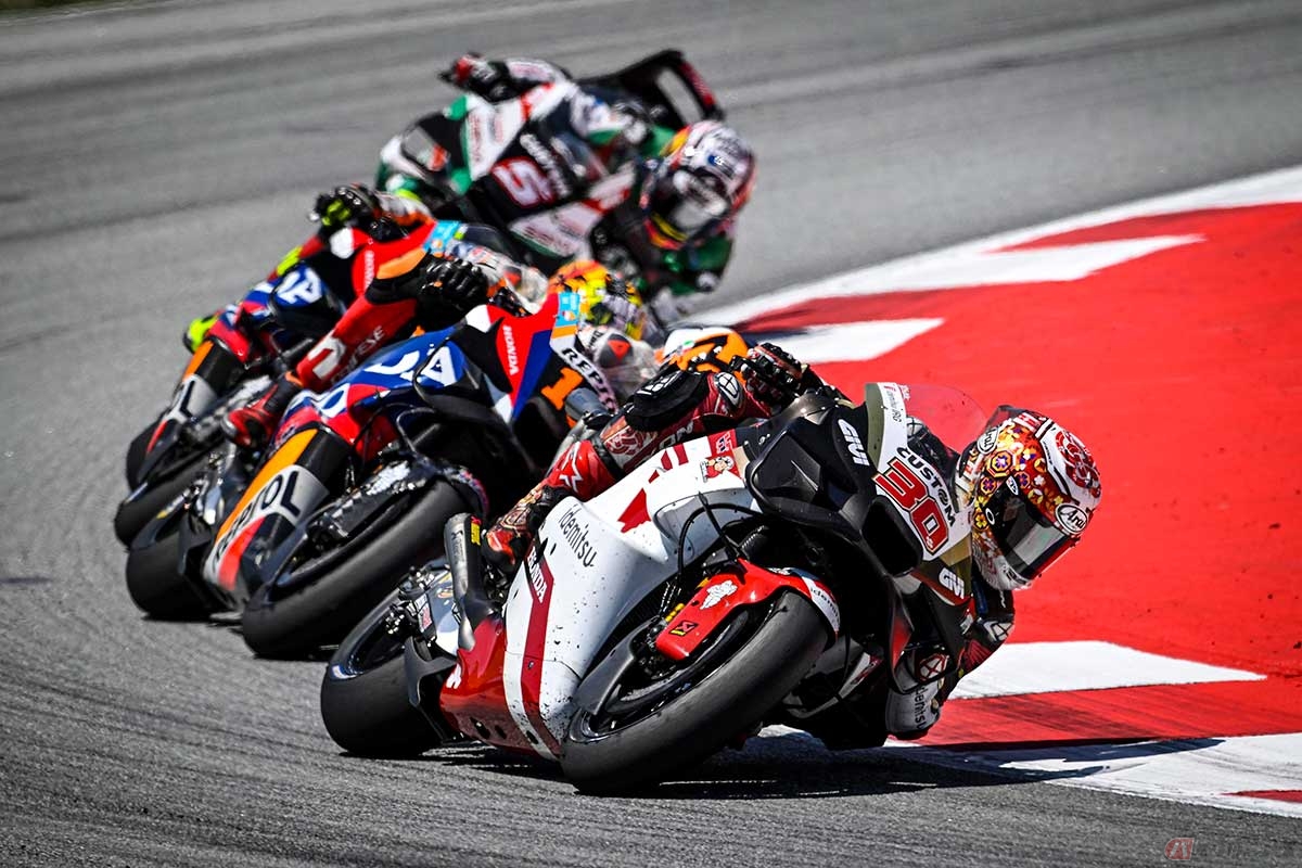 【MotoGP第6戦カタルーニャGP】ホンダ勢3台を率いる中上貴晶選手(#30/IDEMITSU Honda LCR)