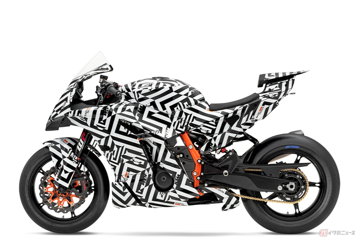 KTMが公開した新型スーパースポーツモデル「990RC R」のプロトタイプ