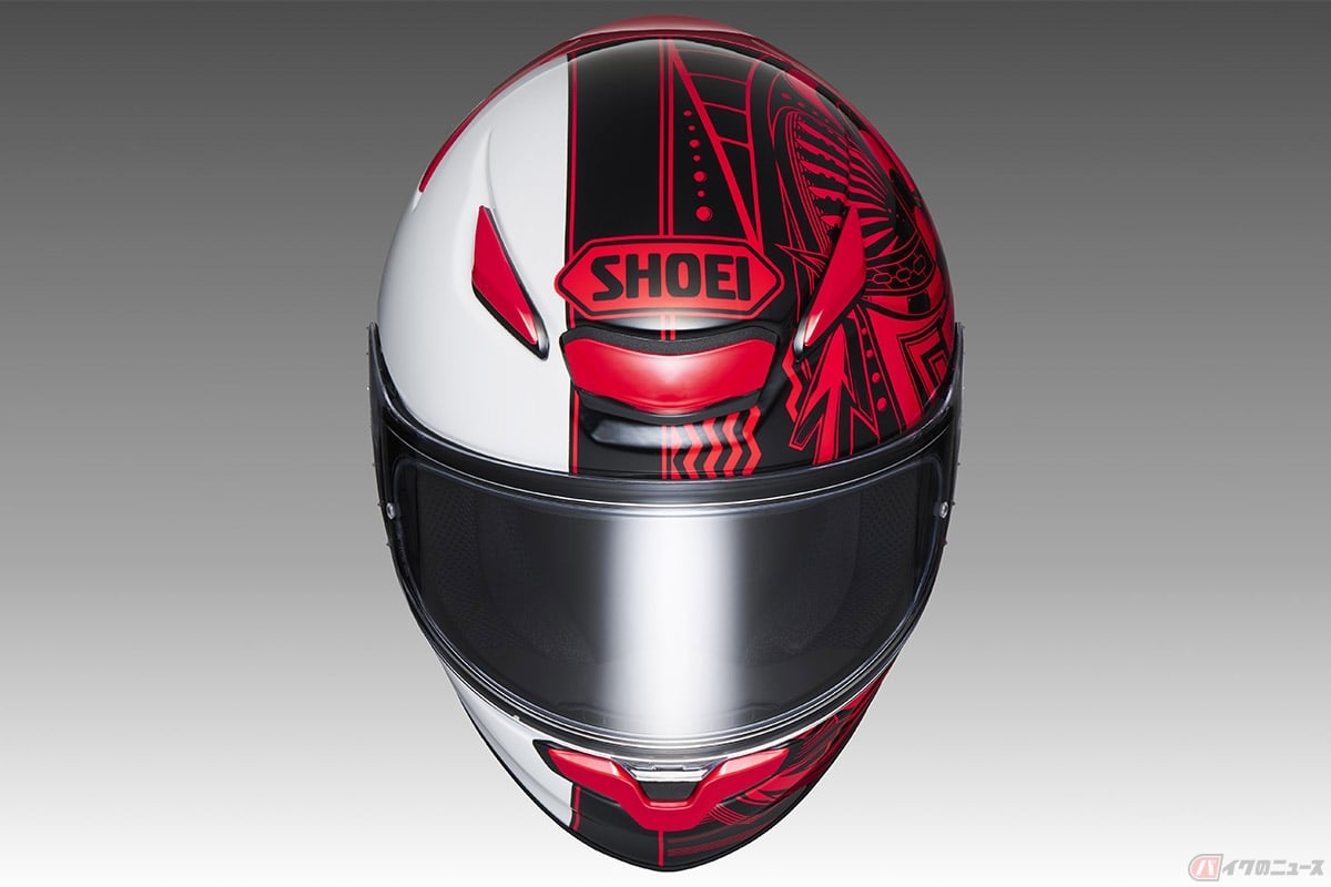 SHOEIのピュアスポーツフルフェイス「Z-8」に追加される新たなグラフィックモデル「BEAUT」(ビュート)TC-1(RED/WHITE)