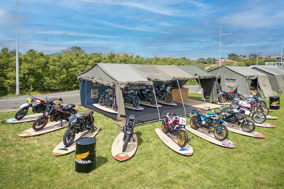 Wheels and Waves 2024に出展されたカスタマイズされた16台のホンダ「CL」