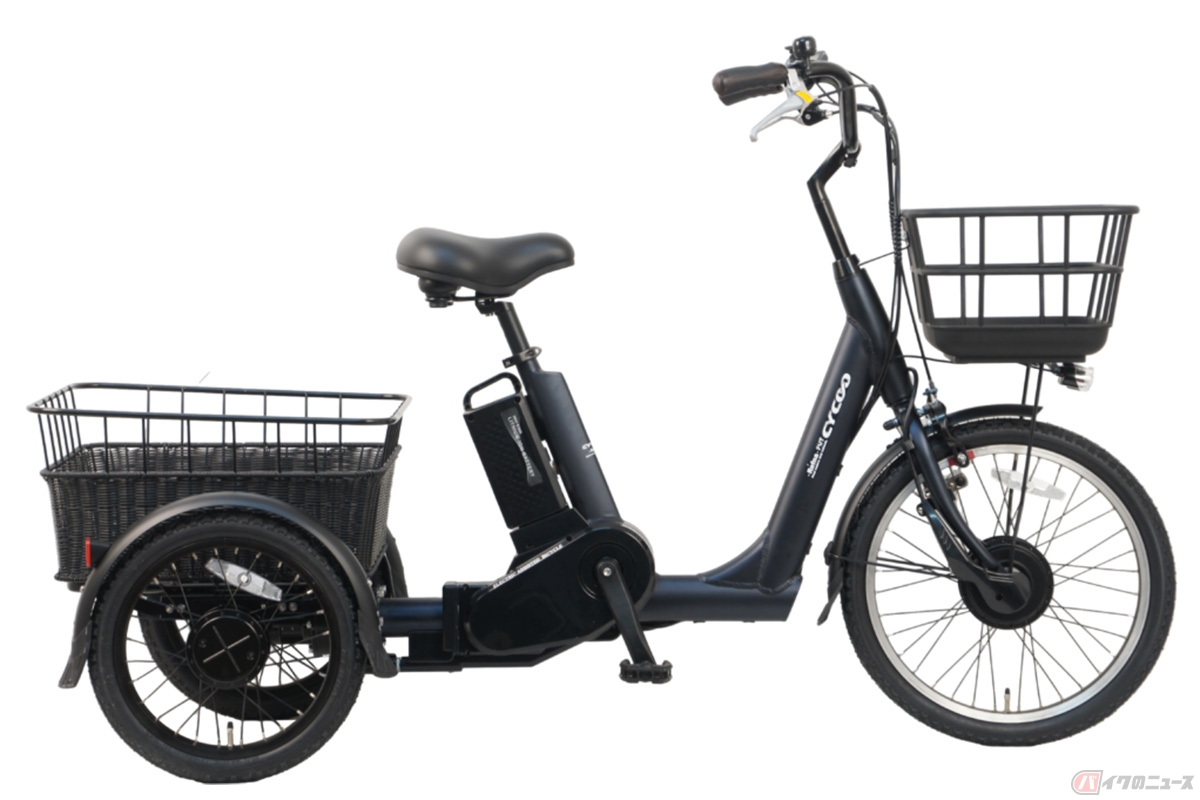 CYCOO(サイクー)から発売された電動アシスト三輪車「Refna PUT(リフナ プット)」のロイヤルネイビー
