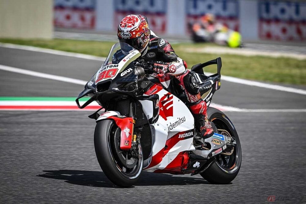 MotoGP第7戦イタリアGPでは、中上貴晶選手（#30／IDEMITSU Honda LCR）のマシンに新しい空力デバイスが投入された