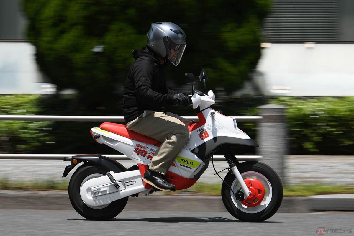 FELO「FW-03」に乗る筆者(佐賀山敏行)
