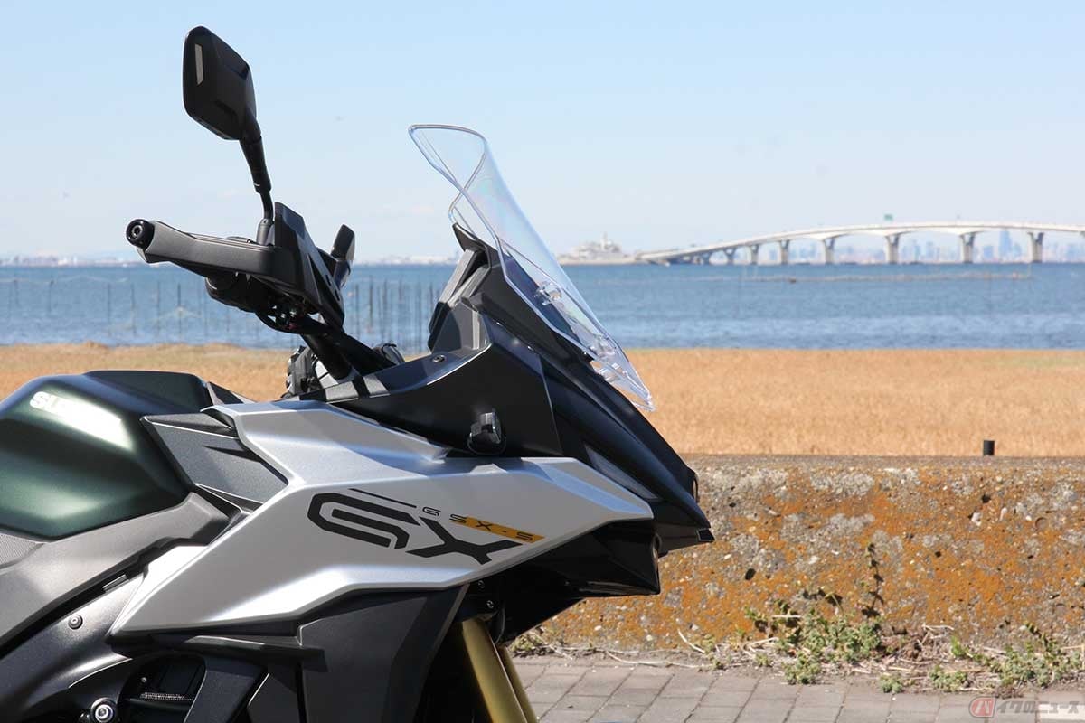 ツーリング想定のthe「燃費」計測ルートを走り終え、ゴール地点の千葉県木更津エリアに到着