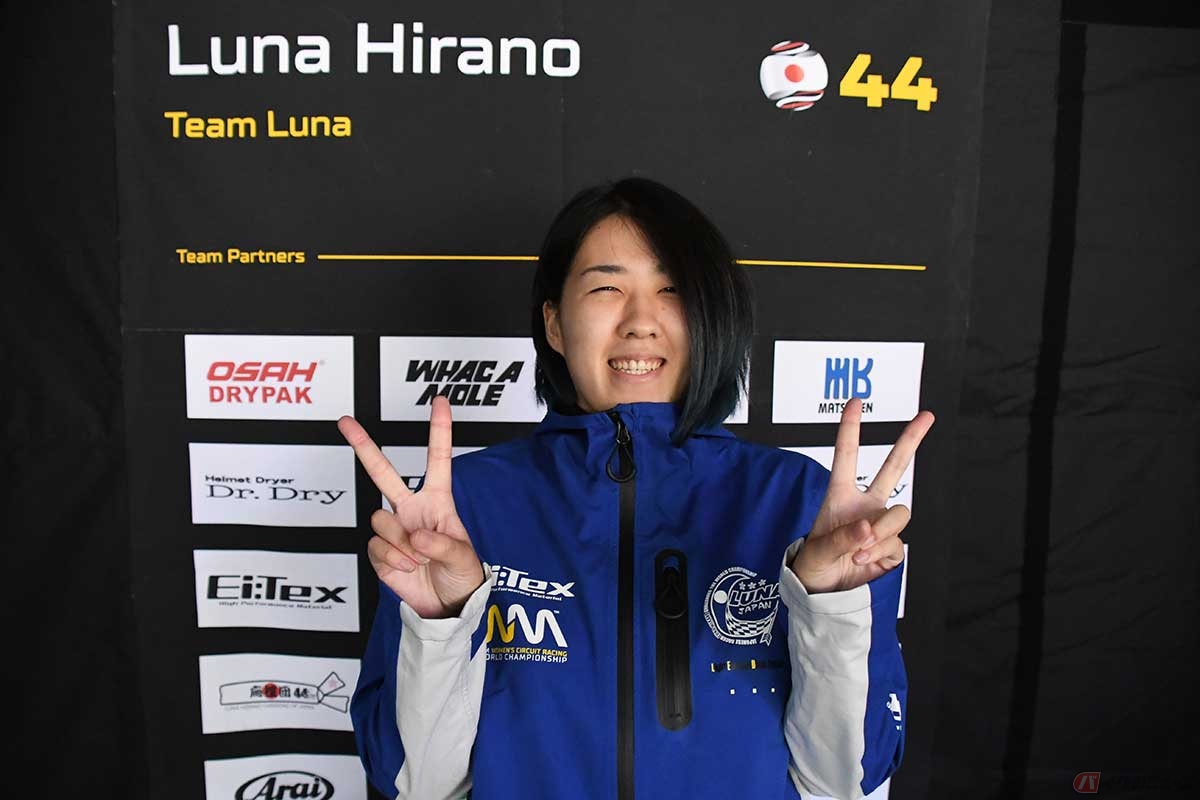 日本人として唯一、WCRに参戦する平野ルナ選手（#44／Team Luna）