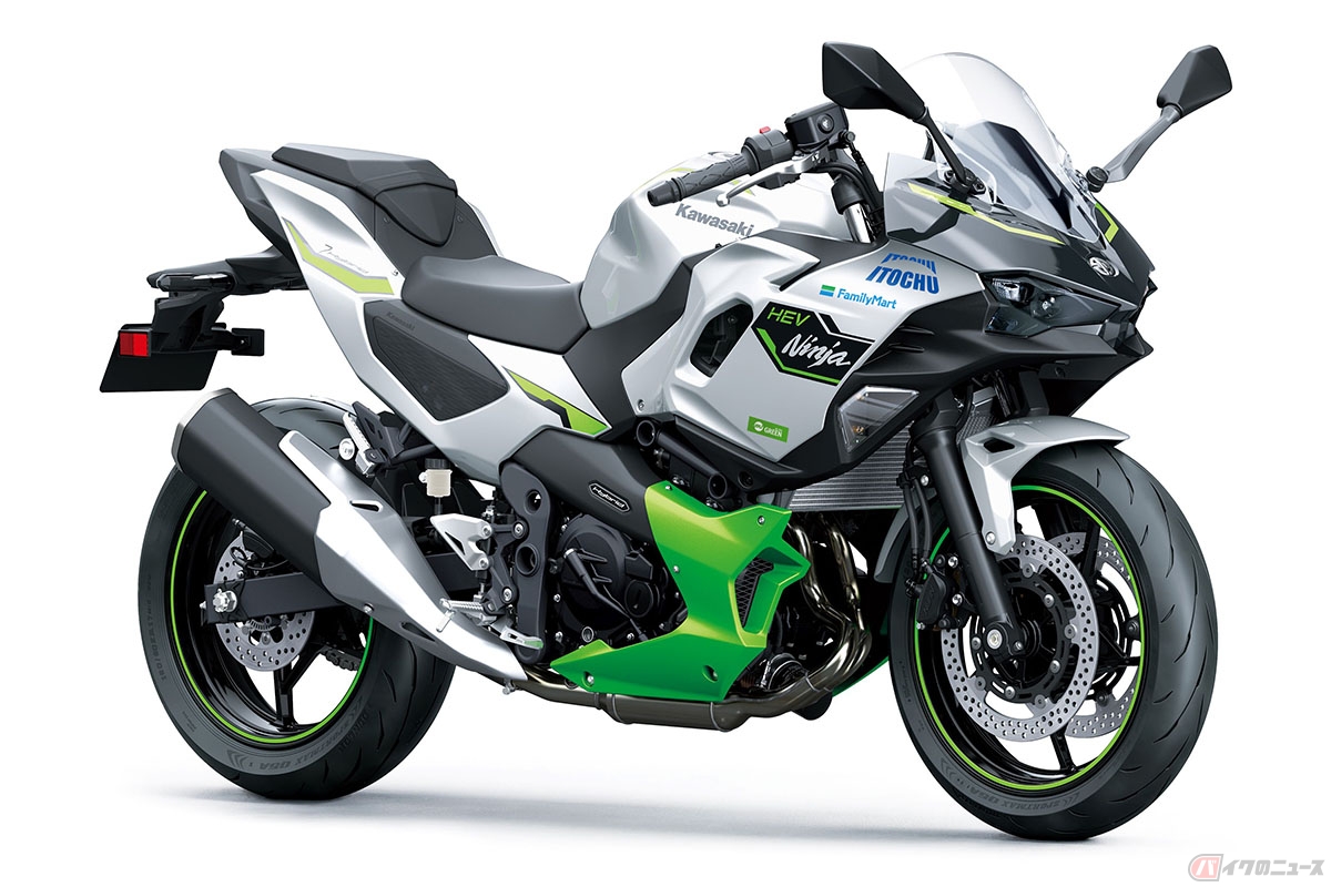 カワサキ「Ninja 7 Hybrid」協賛ロゴ掲出イメージ