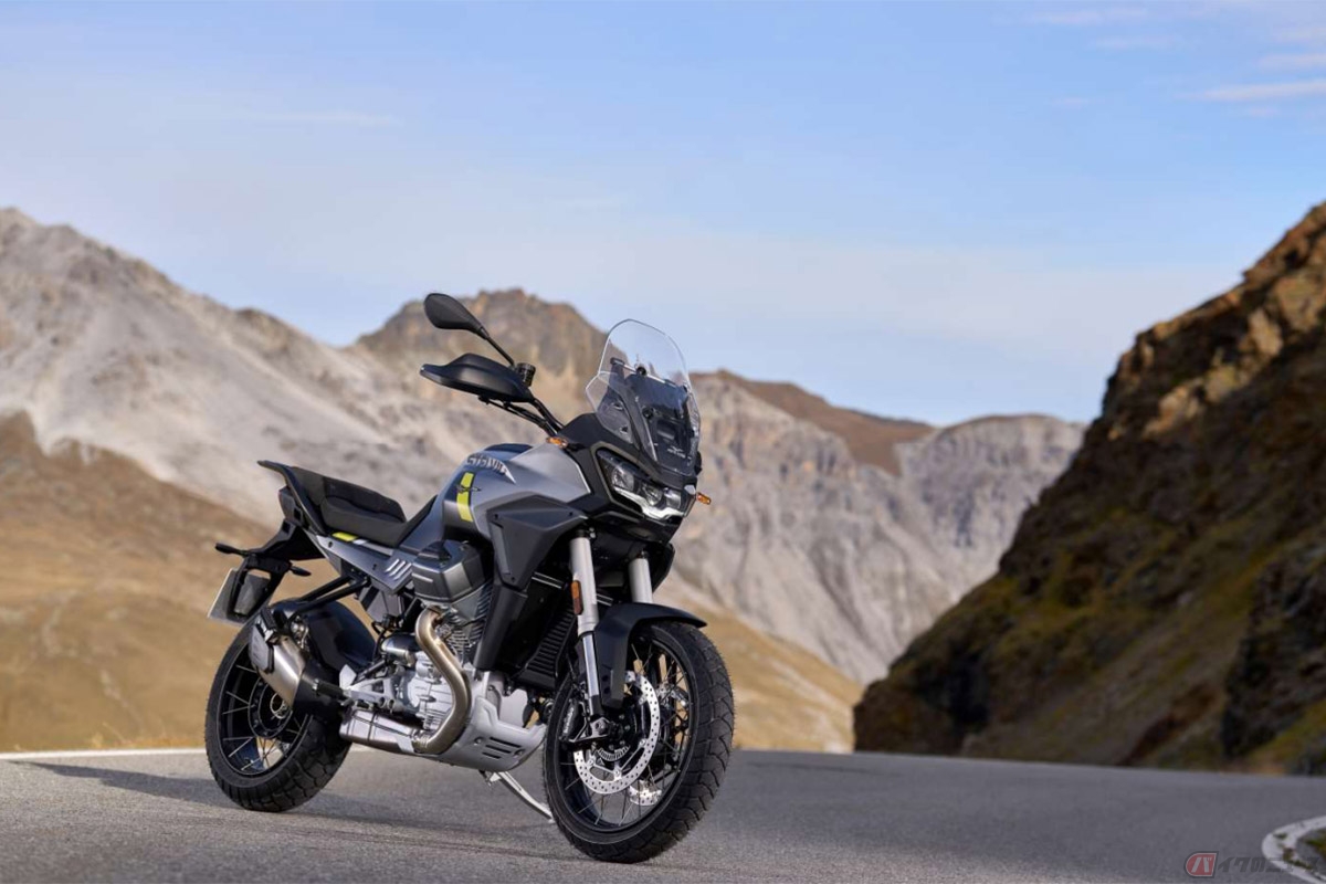 モトグッツィから登場した新型アドベンチャーモデル「ステルビオ」