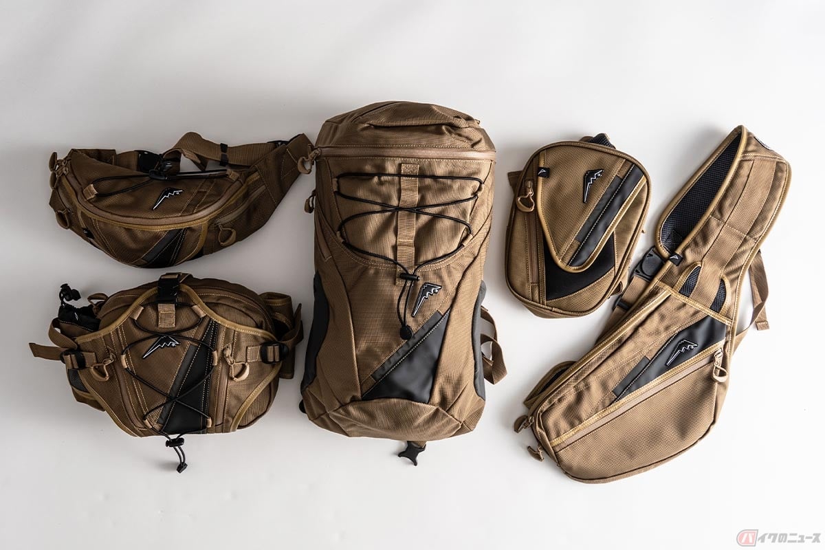 クシタニから登場した限定カラーのコーデュラナイロンバッグ5アイテム(ブラウン)