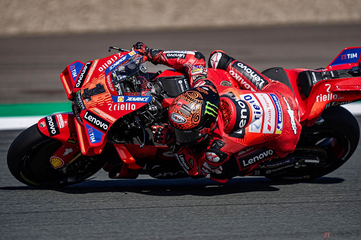 MotoGP2024第8戦オランダGPのスプリント・決勝レースを制したフランセスコ・バニャイア選手(ドゥカティ・レノボ・チーム)