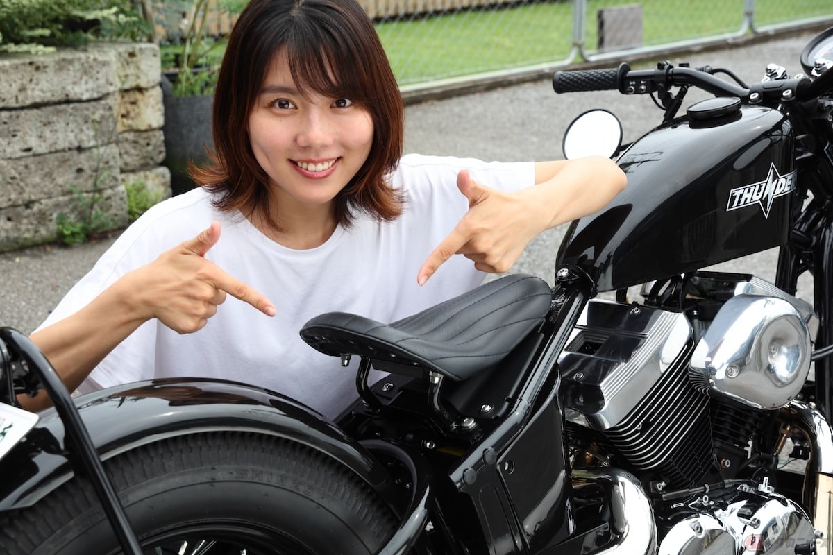 『SoftailThunder250』は、シート下にサスペンションを装備している