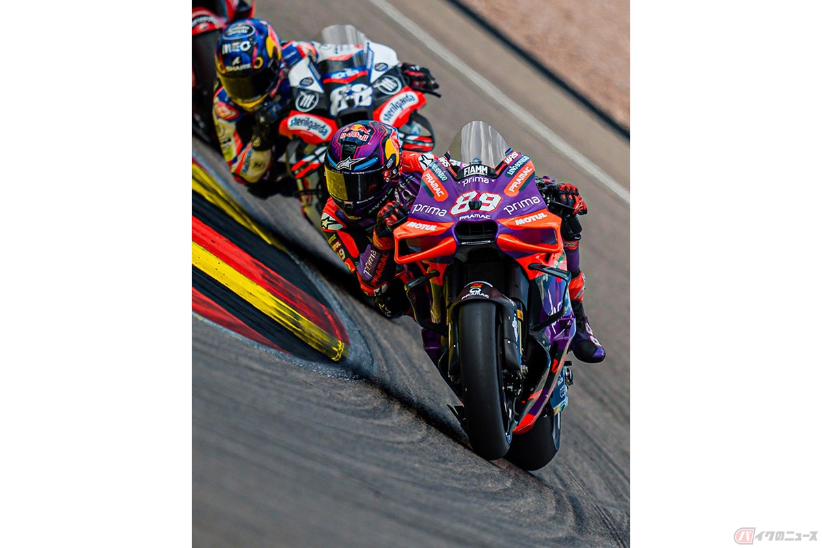 MotoGP2024第9戦ドイツGPスプリントレースを制したホルヘ・マルティン選手（プリマ・プラマック・レーシング）