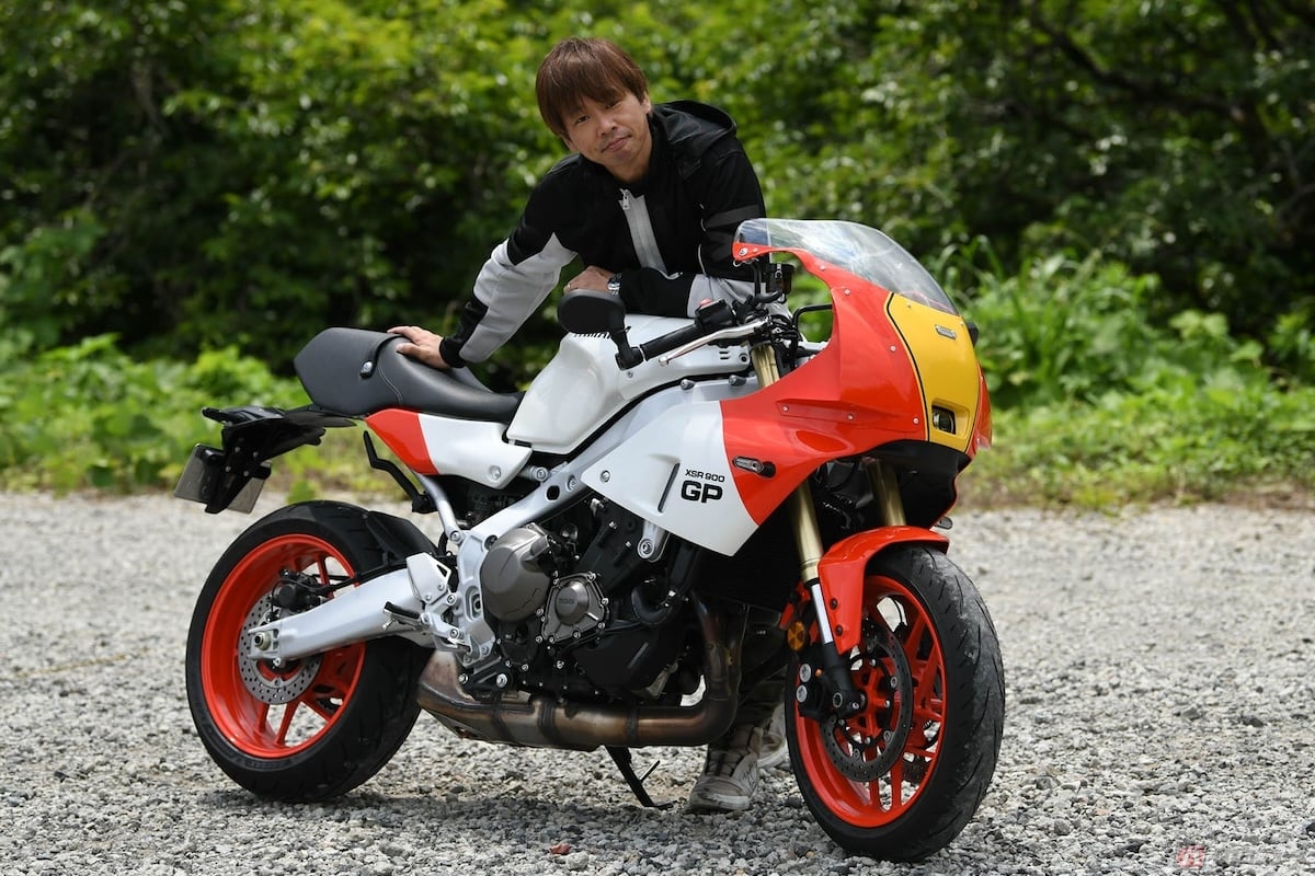 スポーツヘリテイジ『XSR900GP』に試乗前から興味が尽きない筆者(青木タカオ)