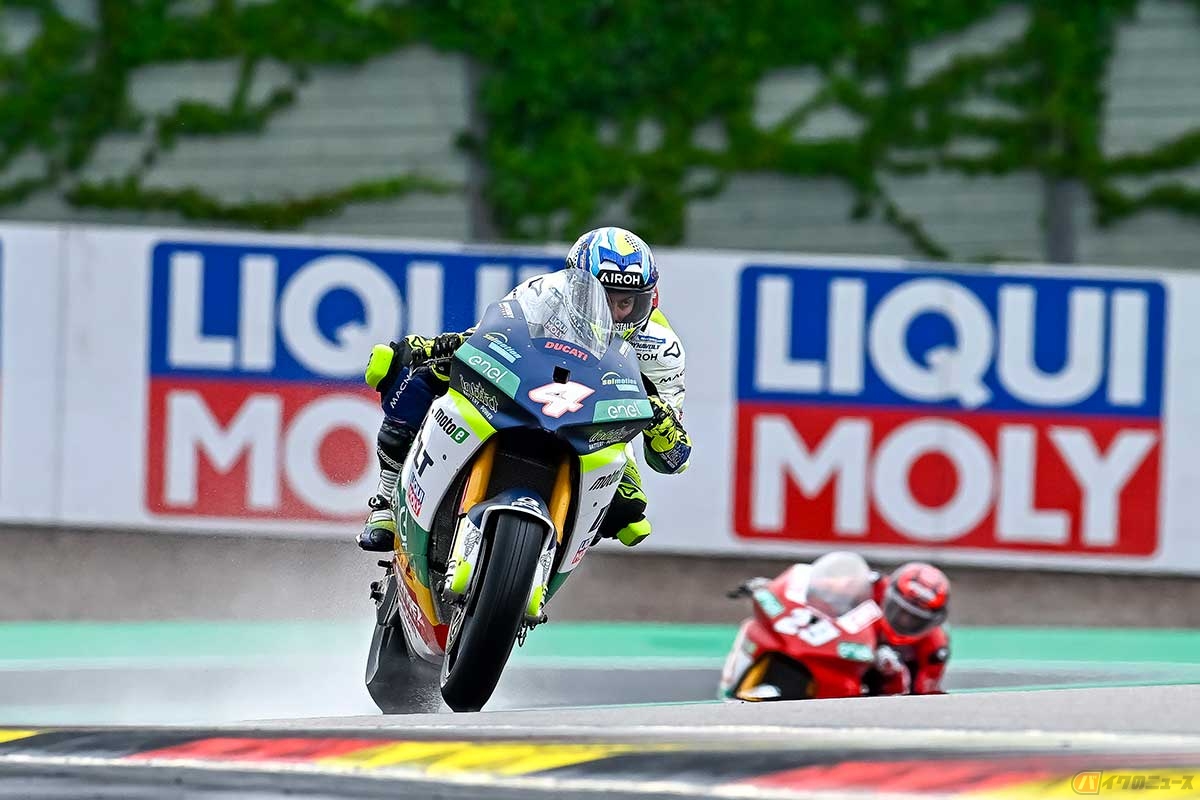 【MotoE第6戦ドイツ大会】ドライコンディションのレース1、ウエットコンディションのレース2、どちらのレースも優勝したエクトル・ガルソ選手