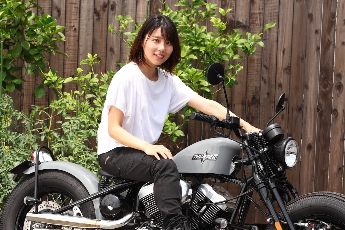 サンダーモーターサイクルズのフルカスタムクルーザー『Hardtail Thunder250』に試乗します