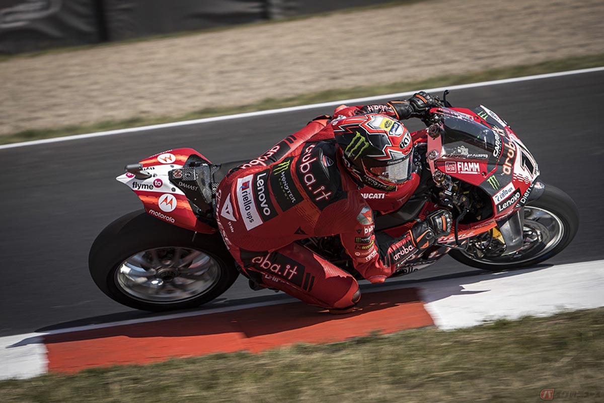 ランキング2位につけるにニッコロ・ブレガ選手（Aruba.It Racing – Ducati）