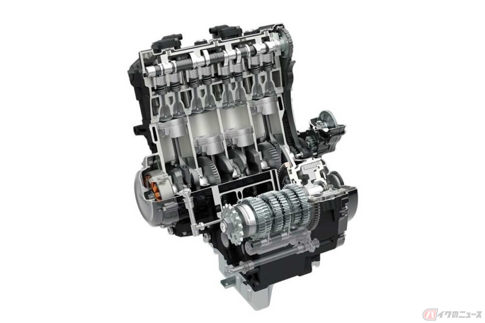 バイクのマフラーから