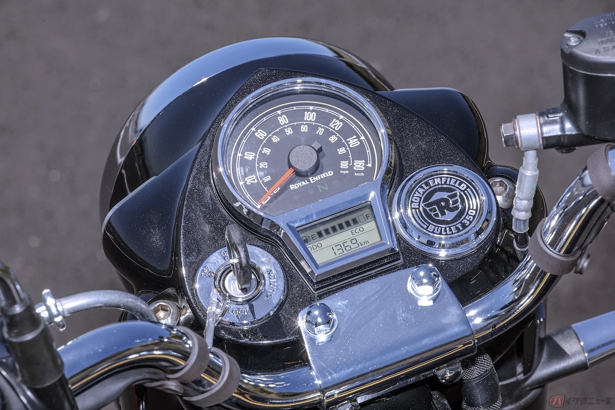クラシカルなバイクのメーターはアナログメーターが主流
