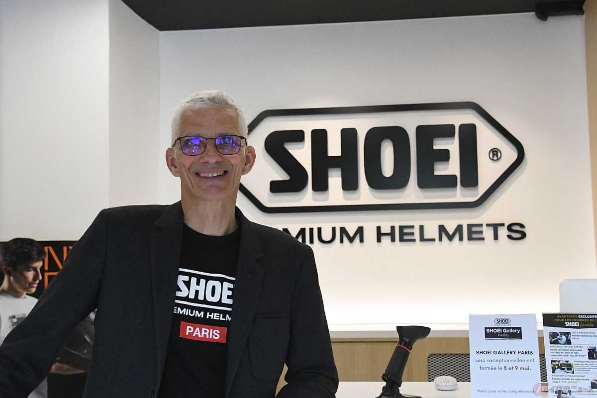 SHOEI EUROPE DISTRIBUTION SARLの代表を務めるパスカル・クチュリエさん