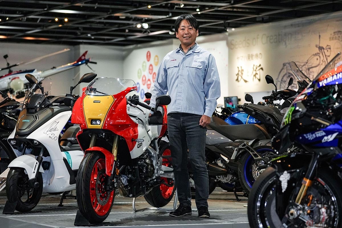 ヤマハ「XSR900GP」とPF車両開発統括部 橋本直親さん