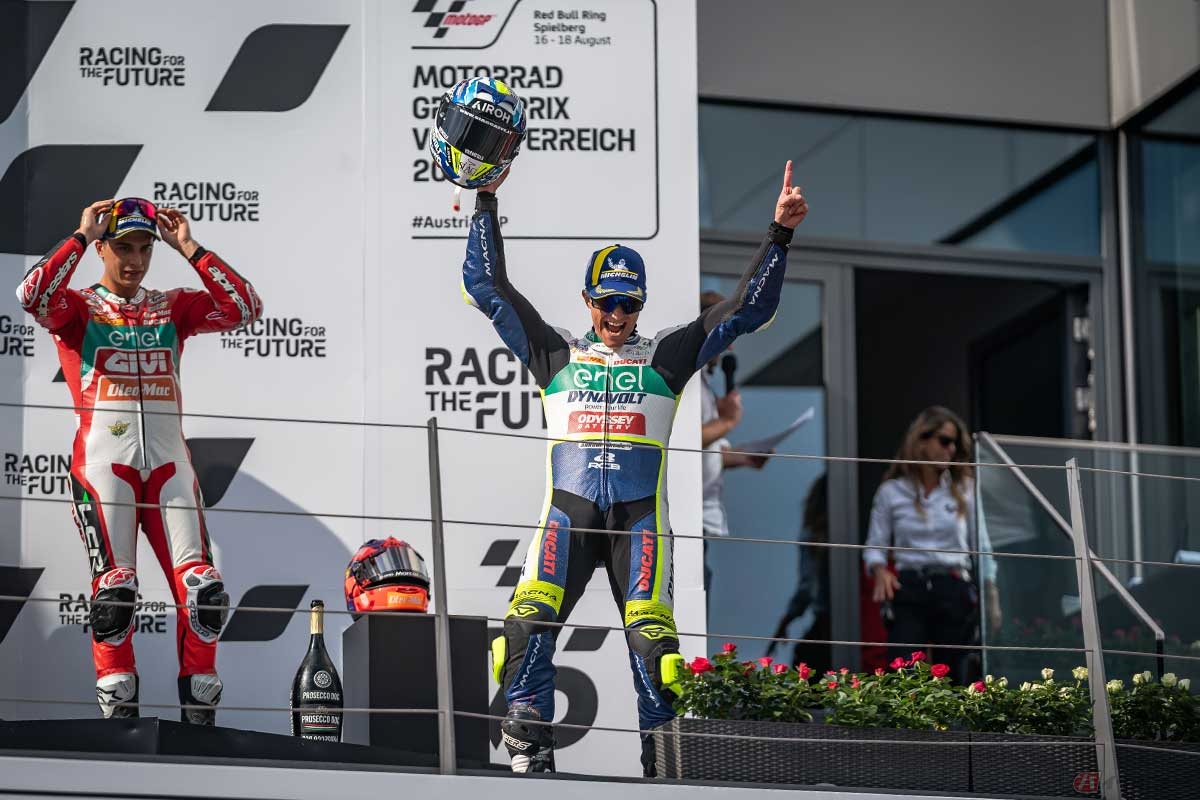 チャンピオンシップをリードするガルソ選手（右）