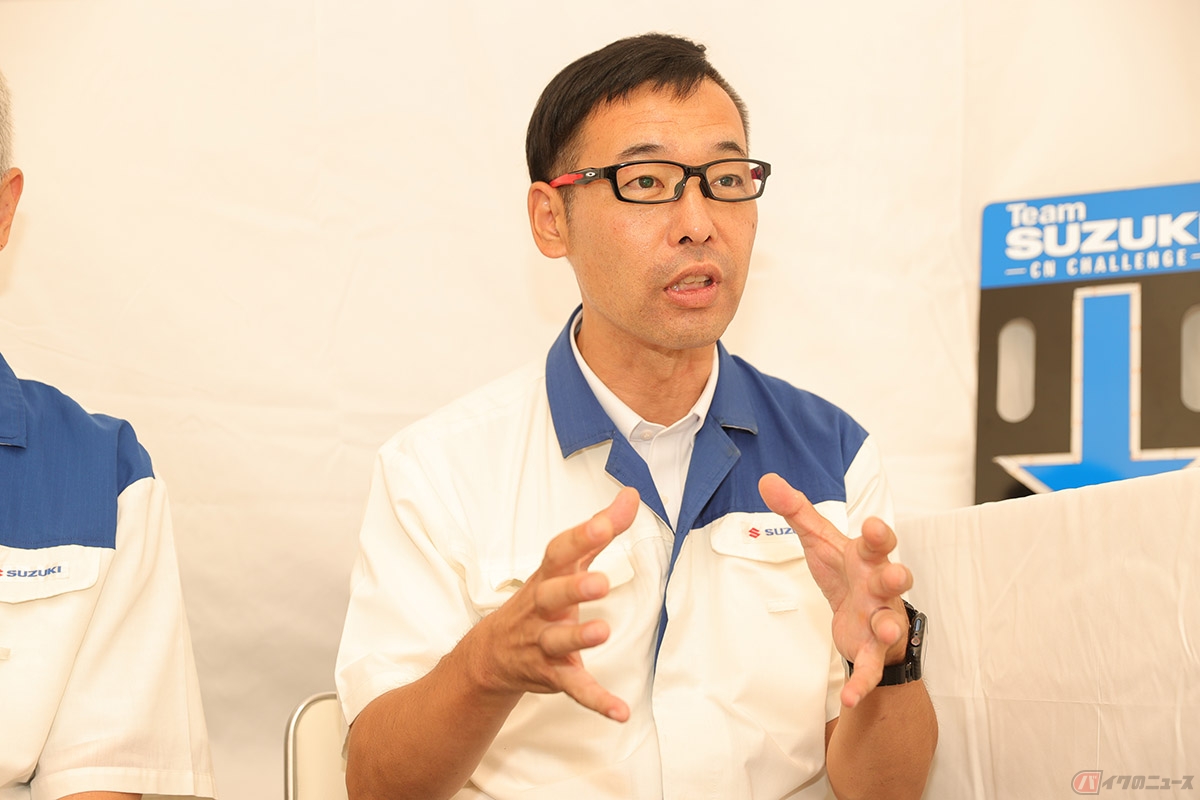 「チームスズキCNチャレンジ」のテクニカルマネージャーを努めた田村耕二さん