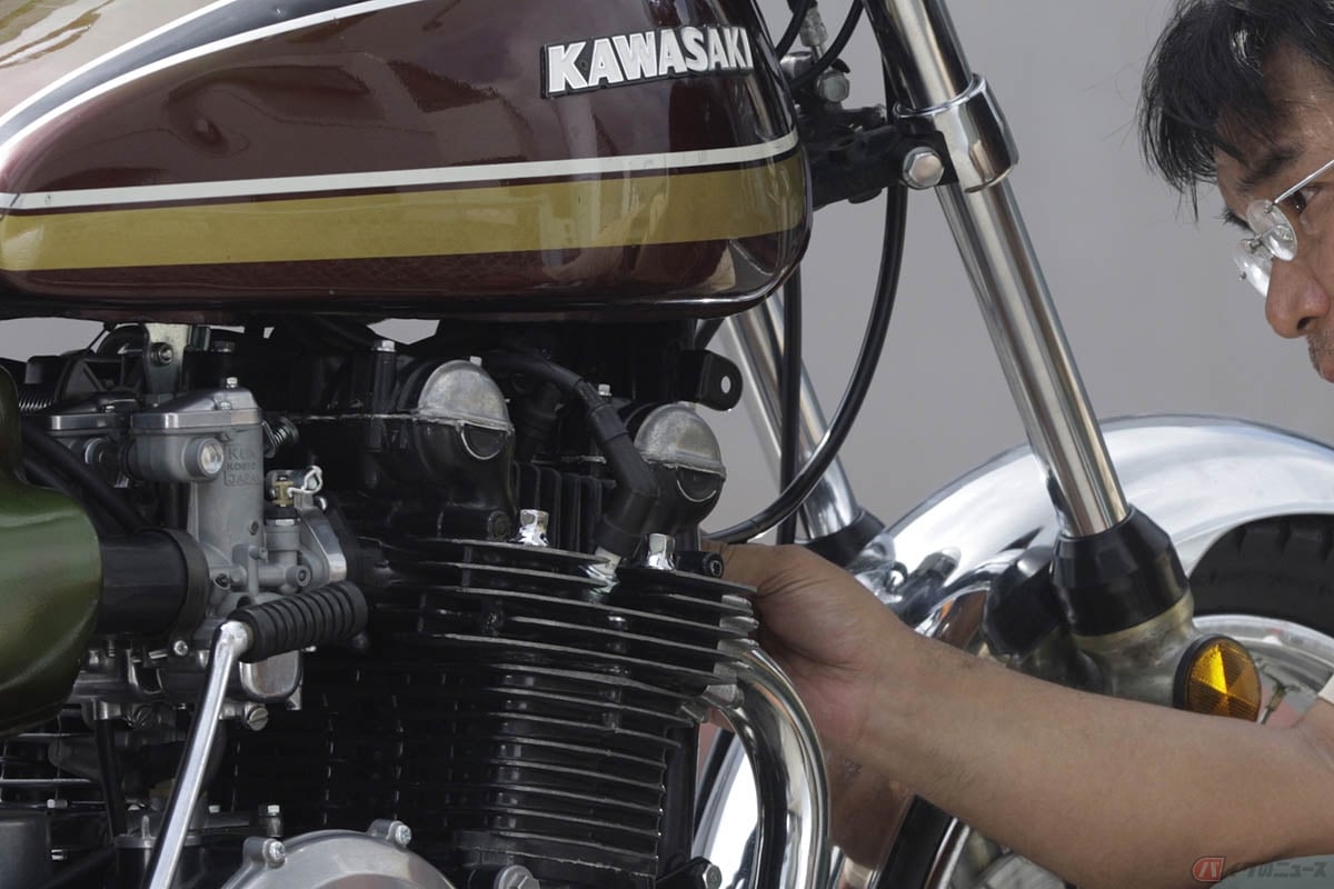 コンディション良く走らせることができている750RS/Z2-A後期モデルですが、タコメーターギヤからのオイル滲みが目立つようになってきました。組み立て手順によっては新品オイルシールでもオイル漏れを繰り返してしまうそうです