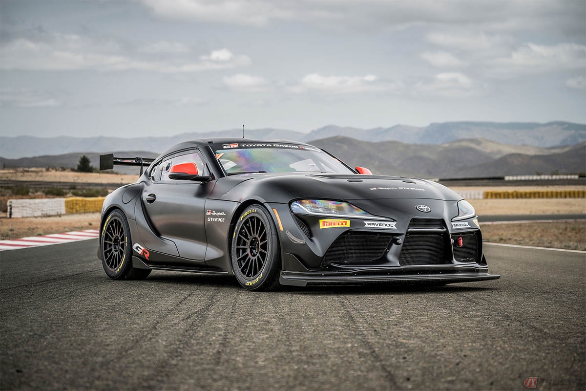 TOYOTA GAZOO Racingから発売されたカスタマーモータースポーツ車両「GR Supra GT4 EVO2」のブラックカラー施工車