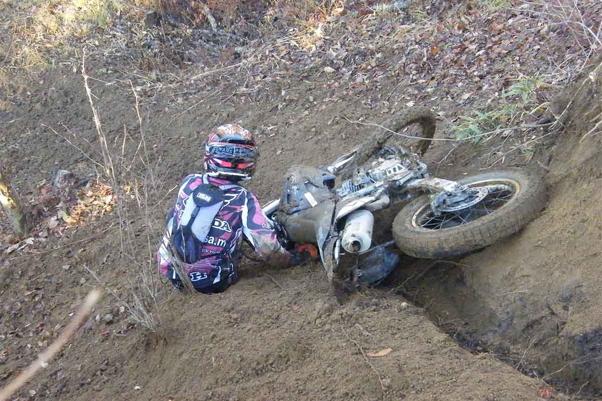 可倒式ミラーは主にオフロードバイクで利用されており、最大のメリットは、その柔軟性