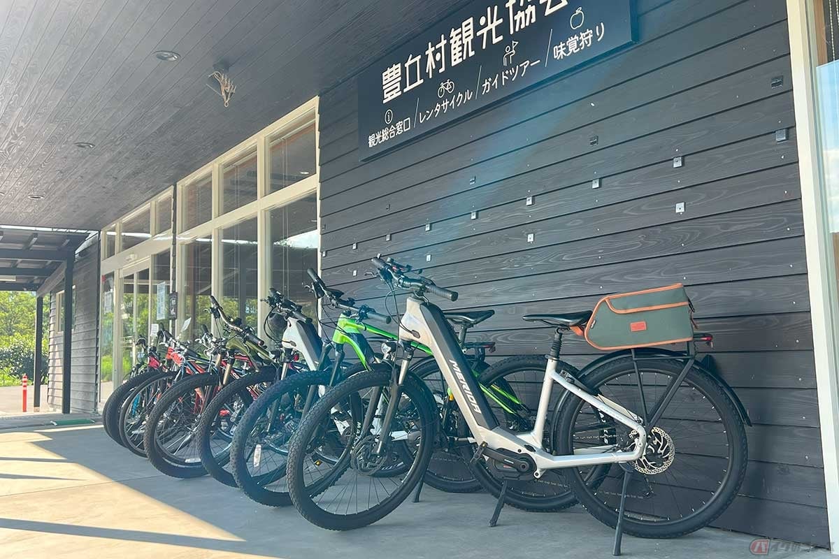『とよおか旅時間』では、様々なEバイク(電動自転車)のレンタルが充実しています