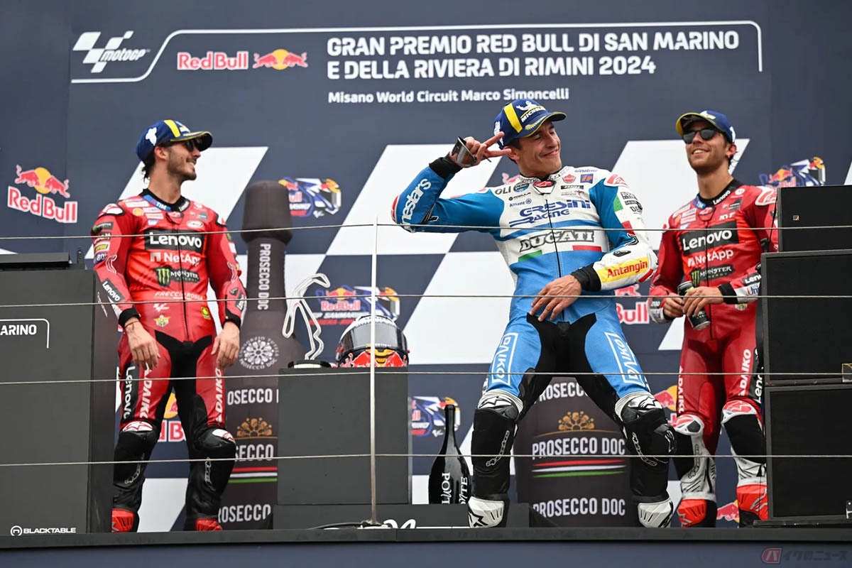 MotoGP2024第13戦サンマリノGP決勝レースを制したマルク・マルケス選手