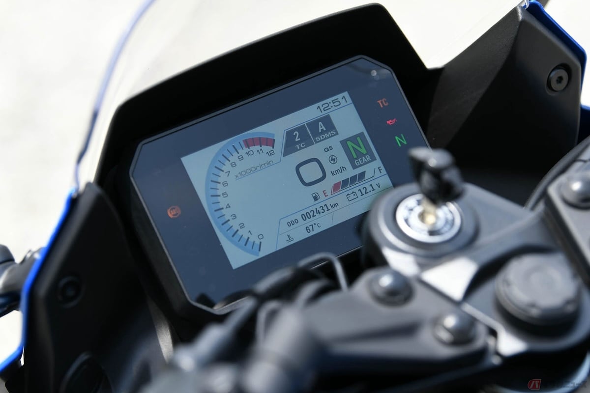 ガス欠を防ぐために、多くのバイクにはガソリンの残量を表示するための燃料計が標準装備されている